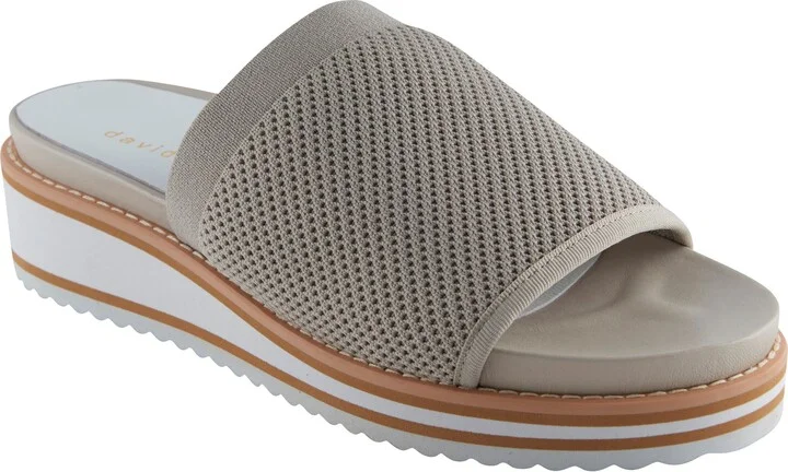 Aline Knit Wedge Slide Sandal