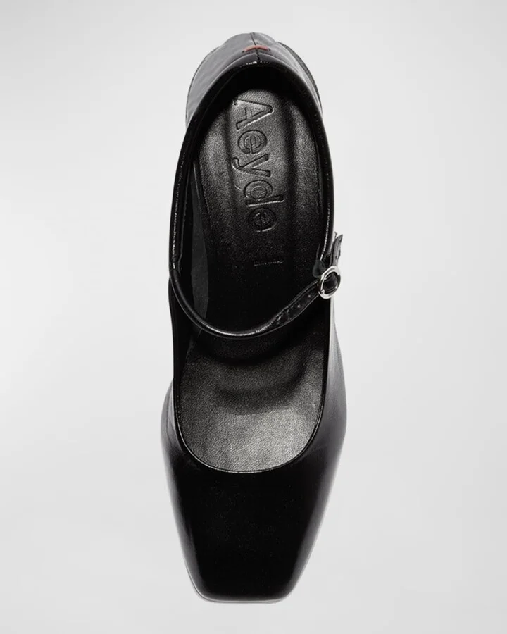 Aline Leather Mary Jane Pumps - Image 4