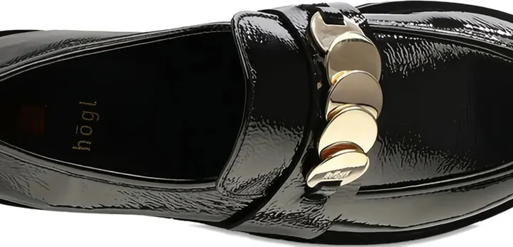 Alison logo-plaque patent loafers - Image 4