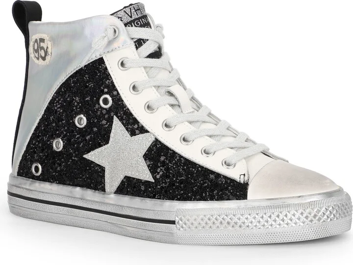 Alive High Top Metallic Sneaker
