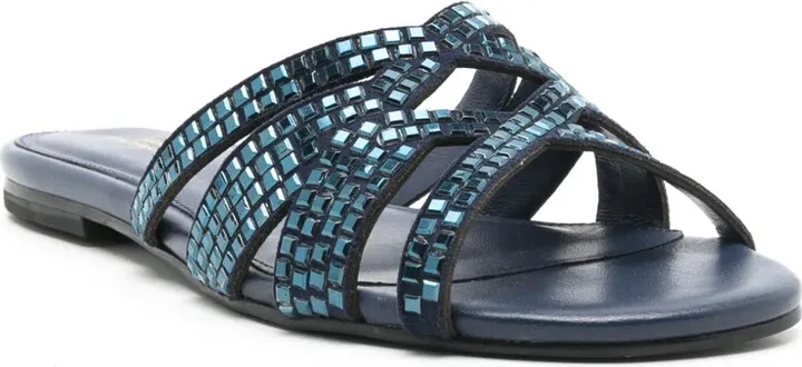Alix studded leather slides - Image 2