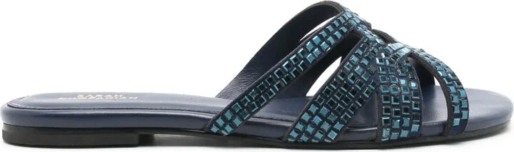 Alix studded leather slides
