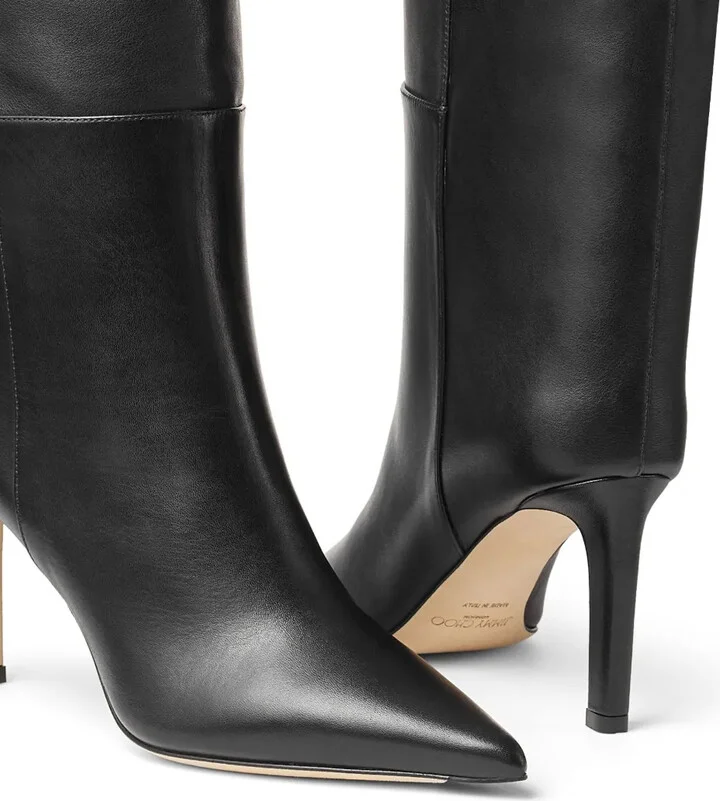 Alizze 85mm leather boots - Image 3