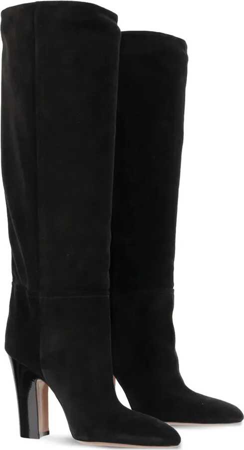 Alizze suede pointed-toe knee-high boots - Image 2