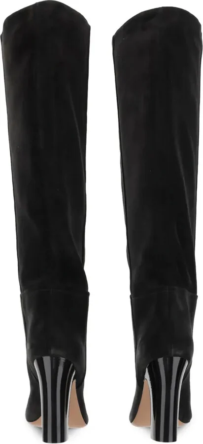 Alizze suede pointed-toe knee-high boots - Image 3