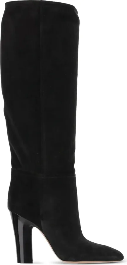 Alizze suede pointed-toe knee-high boots