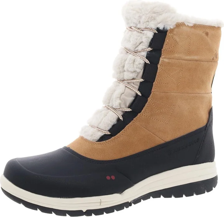 All Access Womens Leather Lace Up Winter & Snow Boots