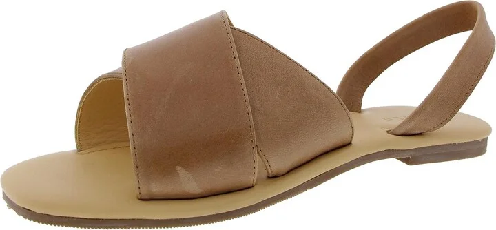 All-Day Cross Strap Womens Criss-Cross Leather Slingback Sandals