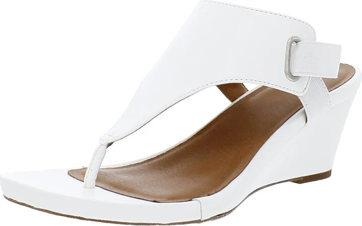 All Dres Womens Slingback Open Toe Wedge Sandals