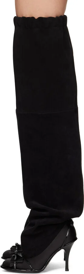 ALL-IN Black Double Thigh High Tall Boots - Image 3