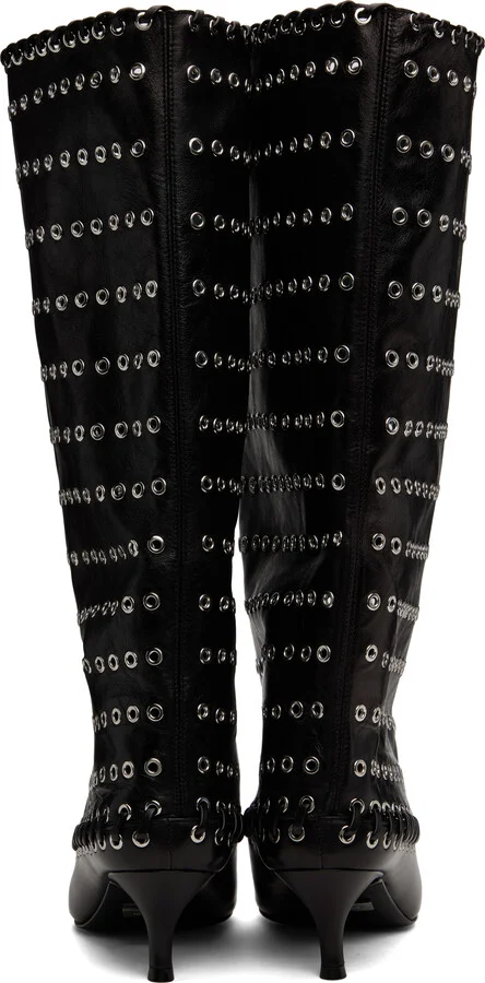 ALL-IN Black Grommet Level Boots - Image 2