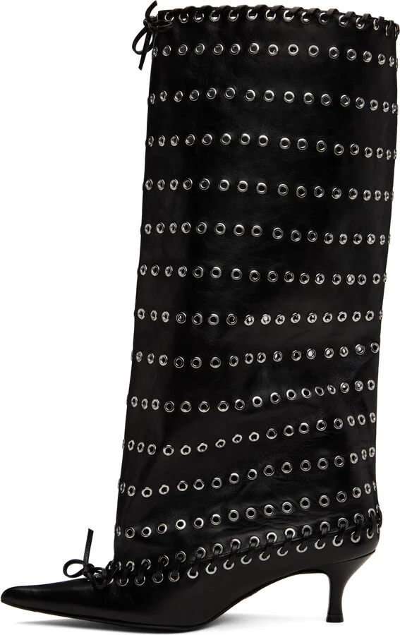 ALL-IN Black Grommet Level Boots - Image 3