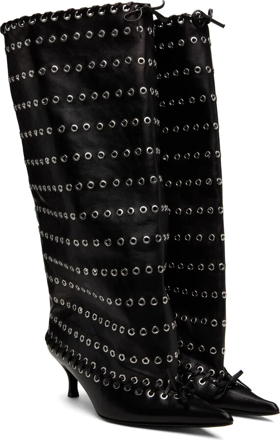 ALL-IN Black Grommet Level Boots - Image 4