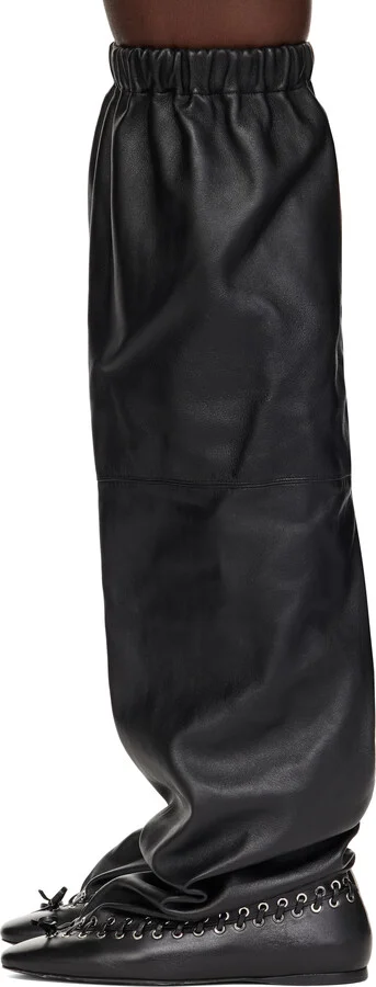 ALL-IN Black Level Flat Thigh High Tall Boots - Image 3
