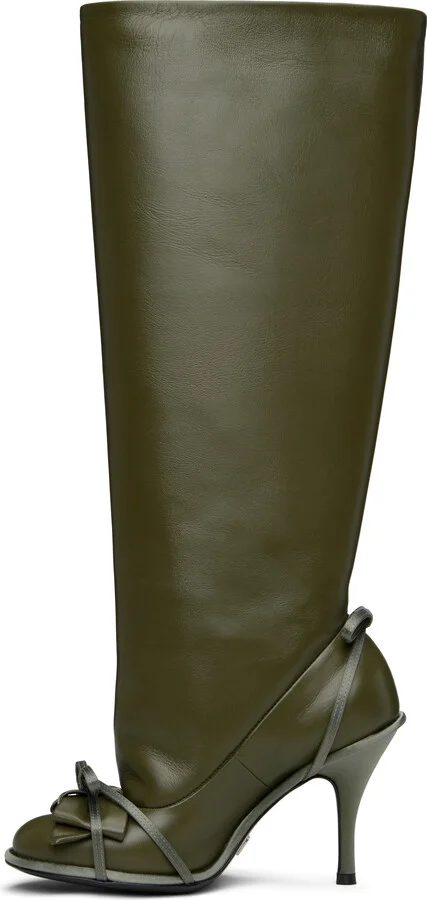 ALL-IN Khaki Double Tall Boots - Image 3