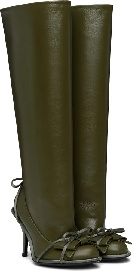 ALL-IN Khaki Double Tall Boots - Image 4