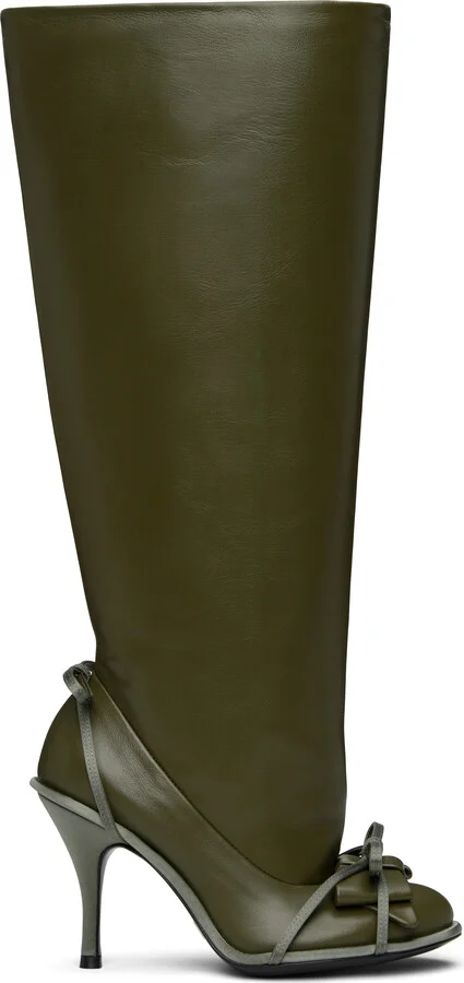 ALL-IN Khaki Double Tall Boots