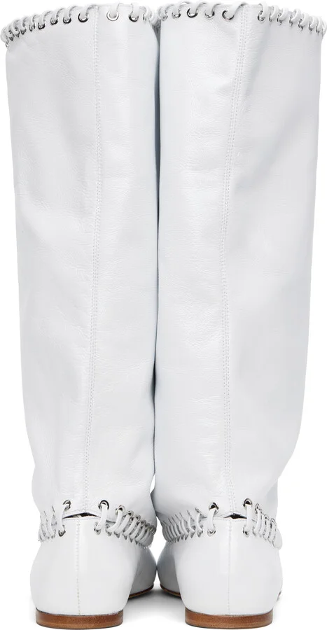 ALL-IN White Level Flat Boots - Image 2