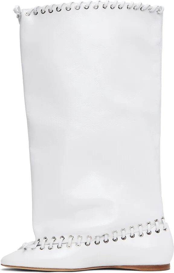 ALL-IN White Level Flat Boots - Image 3