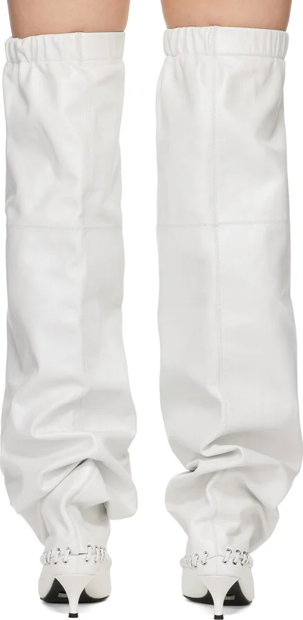 ALL-IN White Level Thigh Soft Tall Boots - Image 2
