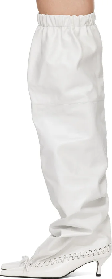 ALL-IN White Level Thigh Soft Tall Boots - Image 3