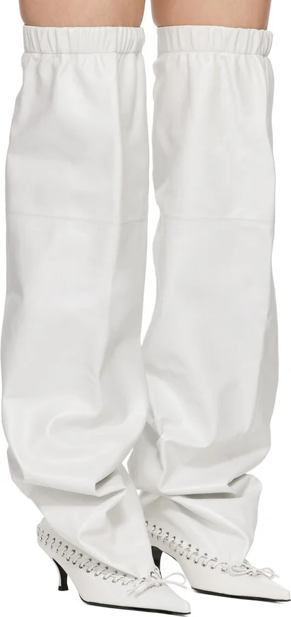 ALL-IN White Level Thigh Soft Tall Boots - Image 4