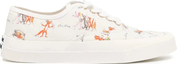 All-Over Graphic-Print Sneakers