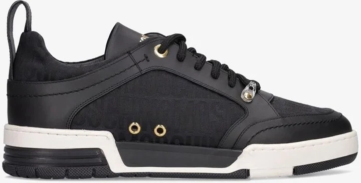 All-Over Jacquard Logo Low-Top Sneakers