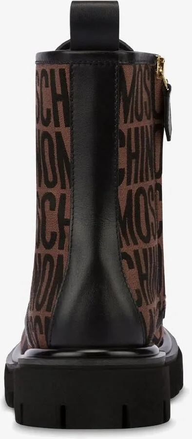 All-Over Logo Combat Boots - Image 2