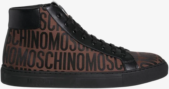 All-Over Logo High-Top Sneakers