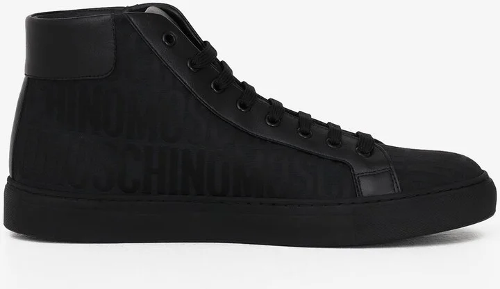 All-Over Logo High-Top Sneakers
