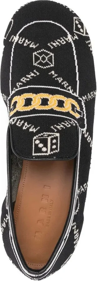All-Over Logo-Jacquard Loafers - Image 4
