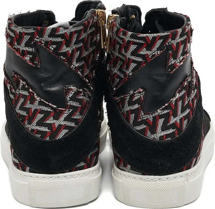 All-Over Logo Lace-Up Sneakers - Image 3