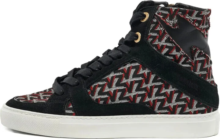 All-Over Logo Lace-Up Sneakers