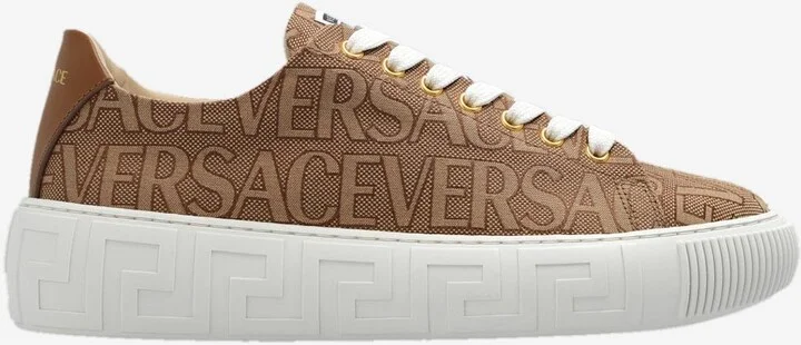 All-Over Logo Low-Top Sneakers