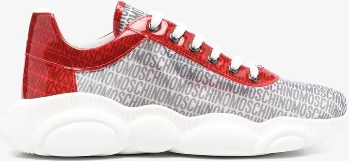 All-Over Logo Low-Top Sneakers