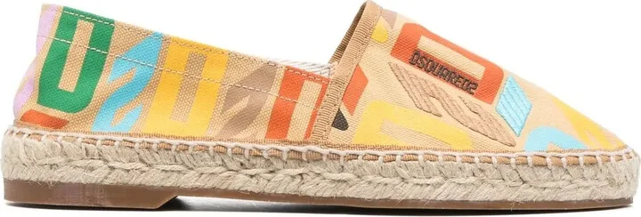 All-Over Logo-Print Espadrilles