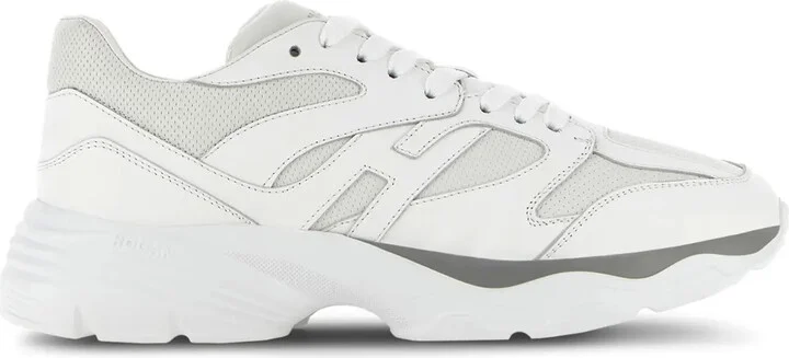 Allac panelled leather sneakers