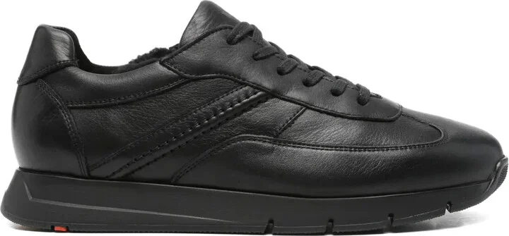 Allary leather lace-up sneakers