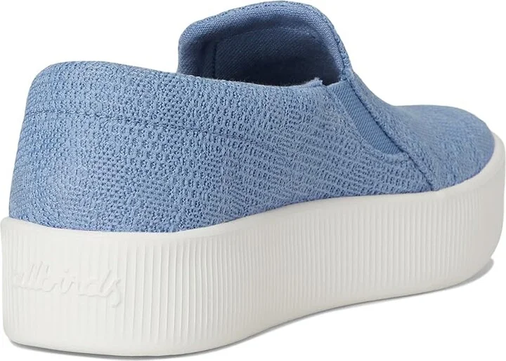 Allbirds Lounger Lift - Travel Women's Flat Shoes Hanami Blue (Blizzard) : 5 B - Medium, Canvas - Image 4