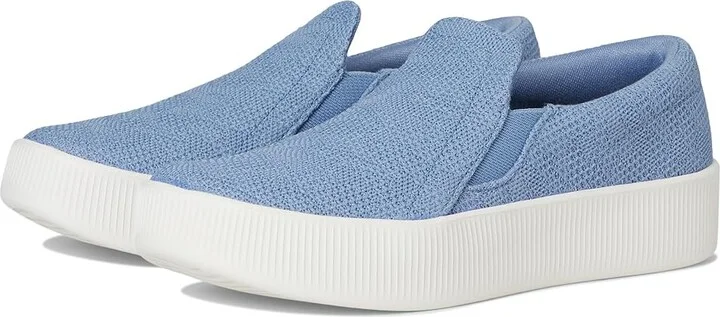Allbirds Lounger Lift - Travel Women's Flat Shoes Hanami Blue (Blizzard) : 5 B - Medium, Canvas