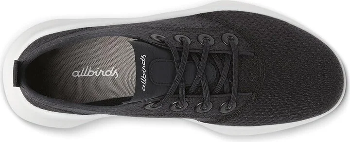 Allbirds Superlight Tree Runner Men's Shoes Natural Black/Dark Grey (Blizzard) : 9 D - Medium, Lace/Polyester - Image 2