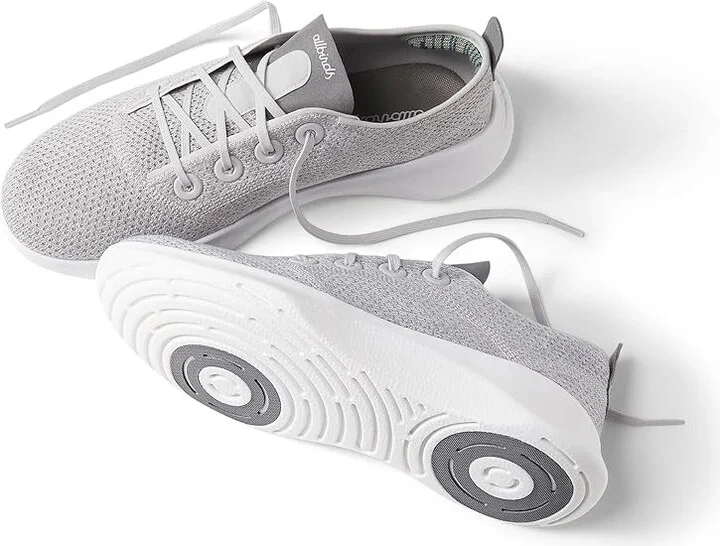 Allbirds SuperLight Tree Runner Women's Shoes Light Grey/Medium Grey (Blizzard) : 7 B - Medium, Rubber - Image 3