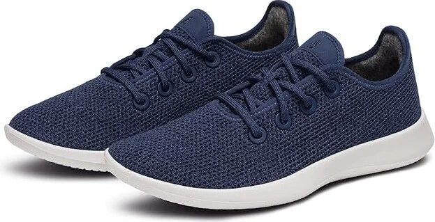 Allbirds Tree Runner Women's Shoes Hazy Indigo (Blizzard) : 8 B - Medium, Synthetic