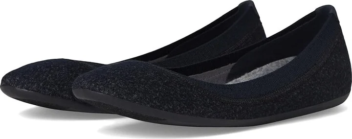 Allbirds Wool Breezer Women's Flat Shoes Natural Black (Natural Black) : 5 B - Medium