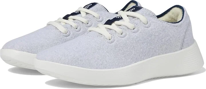 Allbirds Wool Runner 2 Women's Shoes Light Grey/True Navy (Blizzard) : 8.5 B - Medium