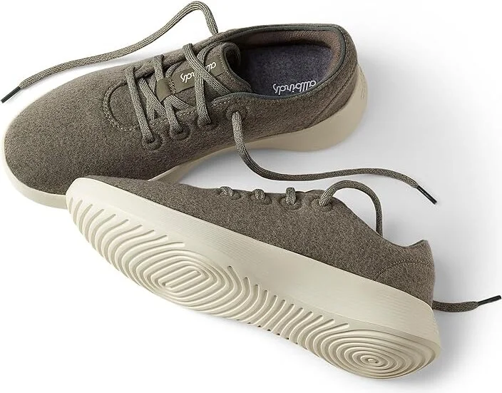 Allbirds Wool Runner 2 Women's Shoes Rugged Green (Stony Cream) : 6 B - Medium - Image 3
