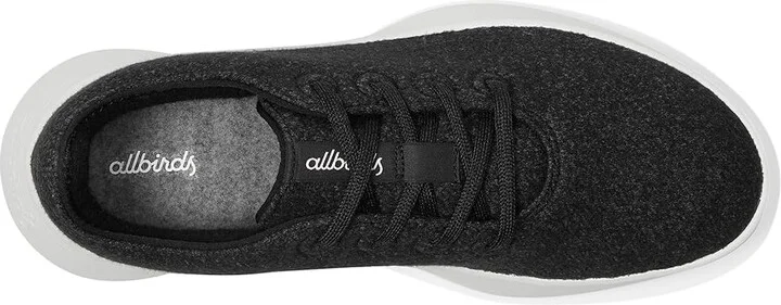 Allbirds Wool Runner Go Men's Shoes Natural Black (Blizzard) : 9.5 D - Medium - Image 2