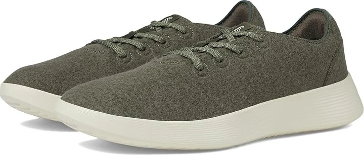 Allbirds Wool Runner Go Men's Shoes Rugged Green (Stony Cream) : 11.5 D - Medium