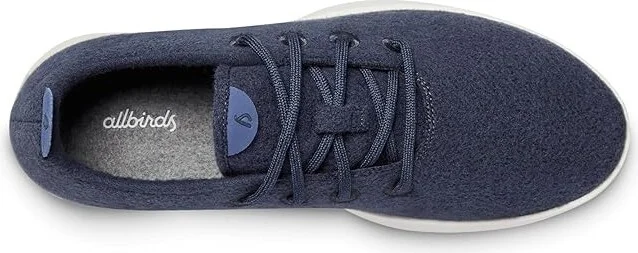 Allbirds Wool Runner Men's Shoes Hazy Indigo (Blizzard) : 9 D - Medium - Image 2